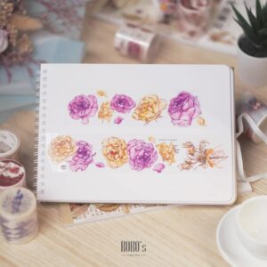 【台湾マステ】紫蔷薇 | PET マスキングテープ 1 ループ